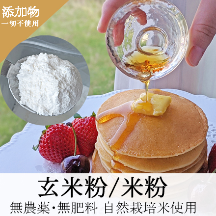 玄米粉・米粉-自然栽培米ササニシキ使用